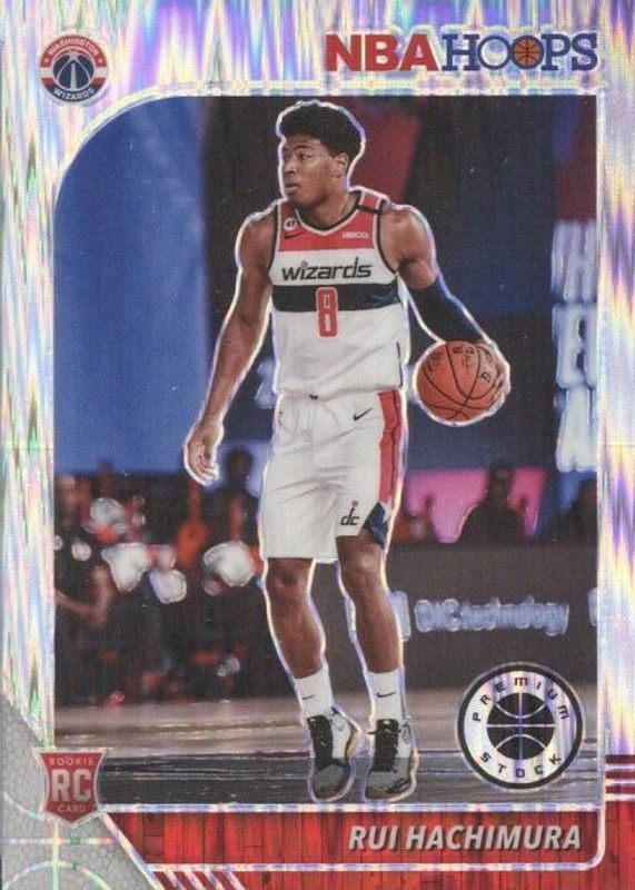 Rui Hachimura 2019 Hoops Premium Stock #206 Flash Rookie PSA 10