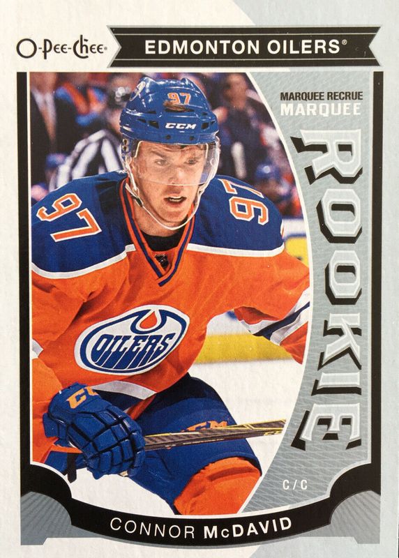 Connor McDavid 2015 O-Pee-Chee Update #U11 Base Rookie PSA 9