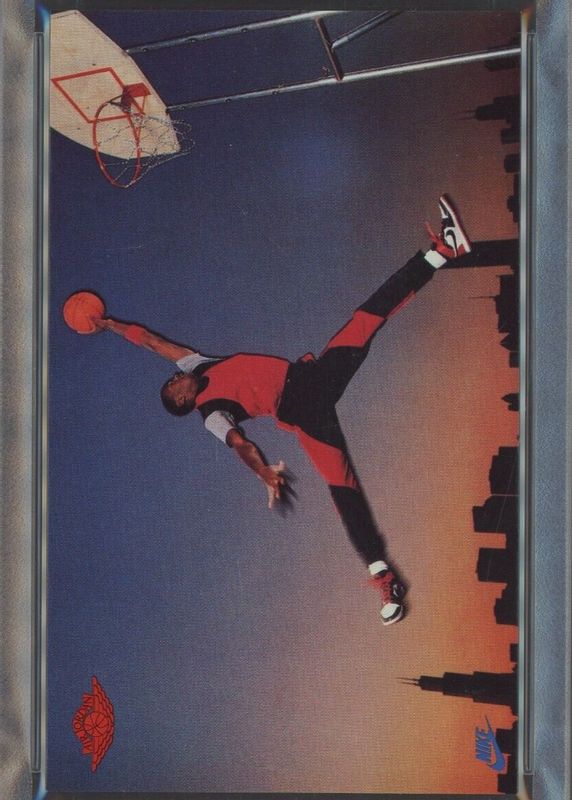 1985 Nike Michael Jordan Rookie Promo Card Poster by Row One Brand