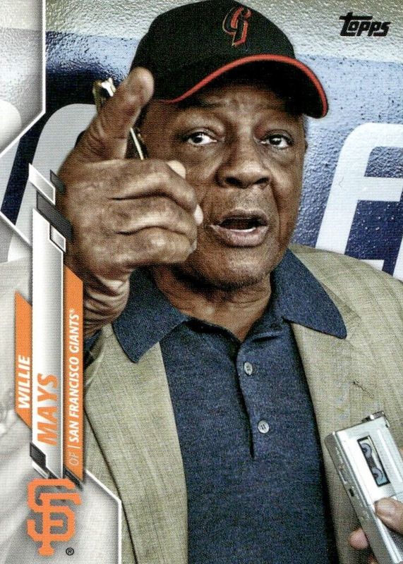 Willie Mays 2020 Topps Update #U-129 SSP Variation (Pointing) RAW