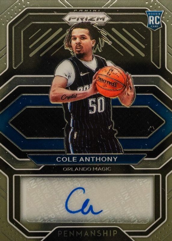 Cole Anthony 2020 Prizm #RP-CAN Rookie Penmanship Rookie BGS 9