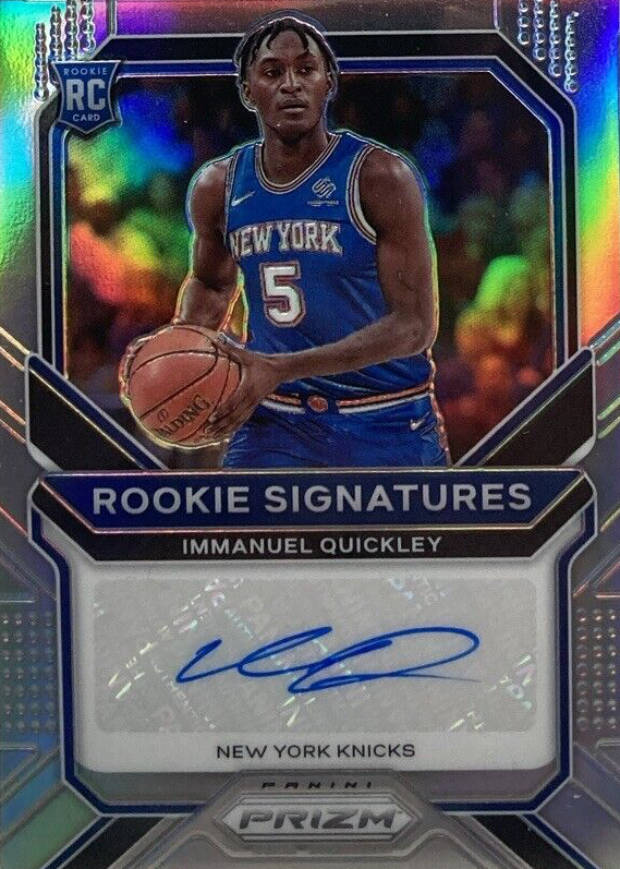 Immanuel Quickley 2020 Prizm #RS-IQK Rookie Signatures - Silver 