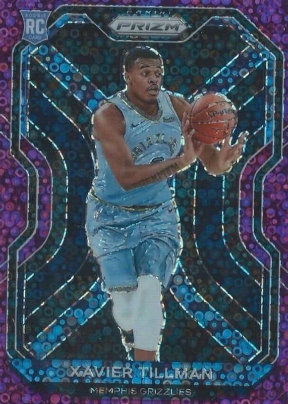 Xavier Tillman 2020 Prizm #299 Fast Break Purple /75 Rookie PSA 10