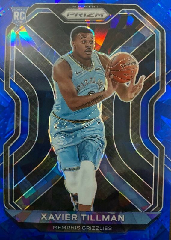 Xavier Tillman 2020 Prizm #299 Blue Ice /125 Rookie PSA 10