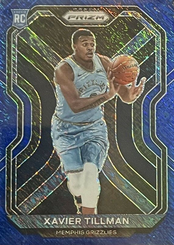 Xavier Tillman 2020 Prizm #299 FOTL Blue Shimmer /35 Rookie PSA 10