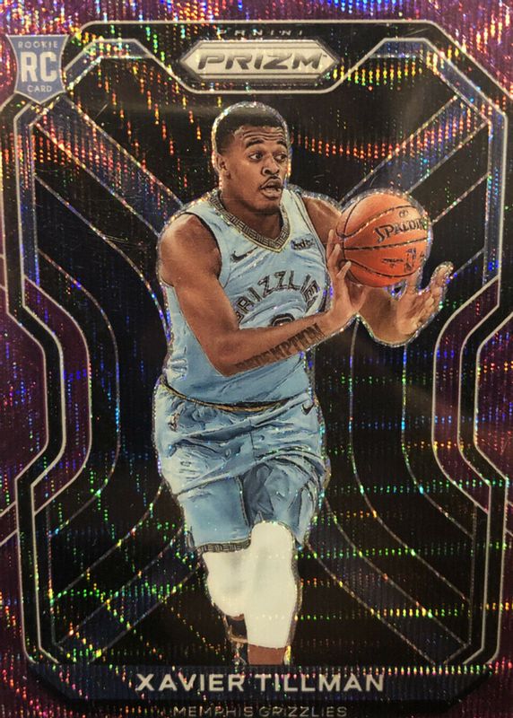 Xavier Tillman 2020 Prizm #299 Purple Wave Rookie RAW