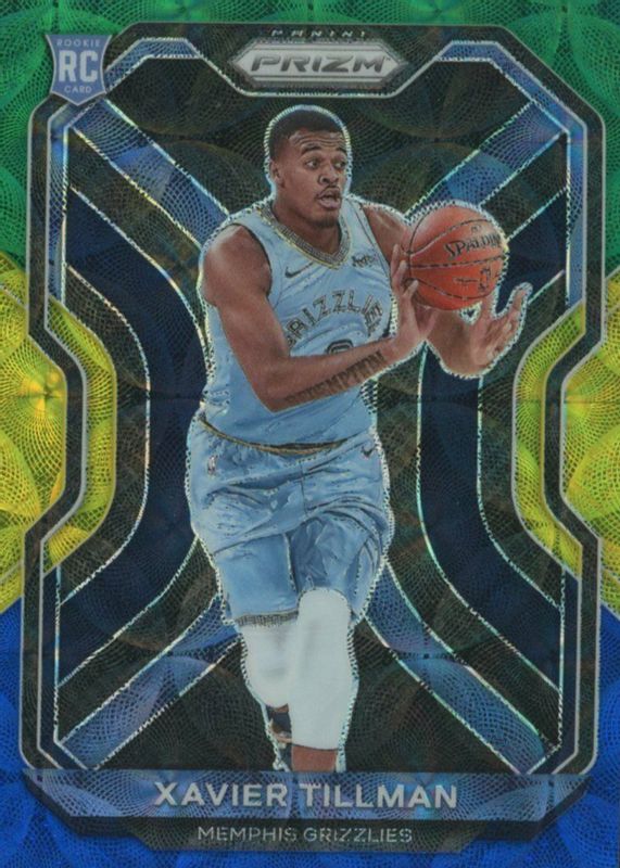 Xavier Tillman 2020 Prizm #299 Choice Blue Yellow Green Rookie PSA 10