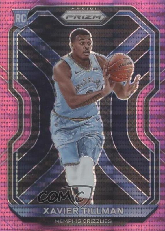 Xavier Tillman 2020 Prizm #299 Pink Pulsar /42 Rookie SGC 10