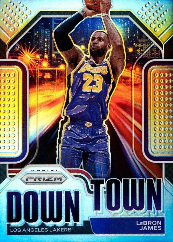 LeBron James 2020 Prizm #18 Downtown Bound - Silver RAW