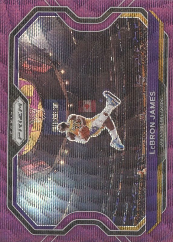 LeBron James 2020 Prizm #1 Purple Wave RAW