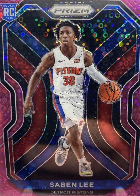 Saben Lee 2020 Prizm #261 Fast Break Pink /50 Rookie RAW