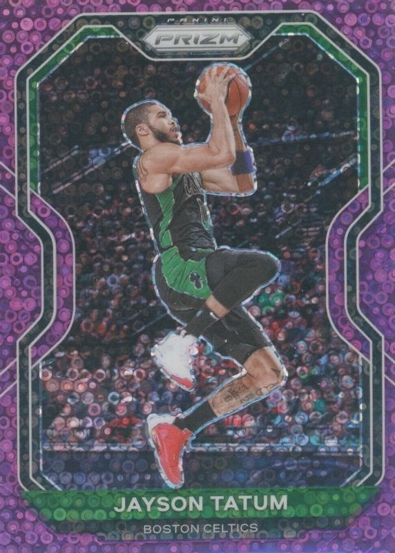 Jayson Tatum 2020 Prizm #119 Fast Break Purple /75 SGC 9.5