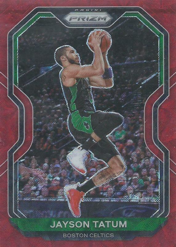 Jayson Tatum 2020 Prizm #119 Choice Red /88 BGS 9