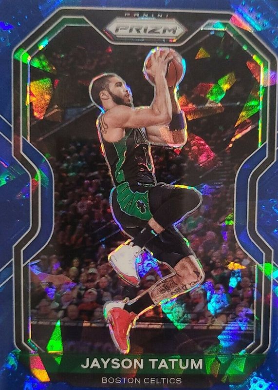 Jayson Tatum 2020 Prizm #119 Blue Ice /125 PSA 10