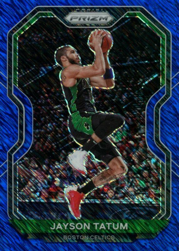 Jayson Tatum 2020 Prizm #119 FOTL Blue Shimmer /35 PSA 10