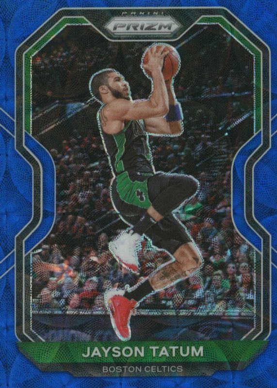 Jayson Tatum 2020 Prizm #119 Choice Blue /49 PSA 9