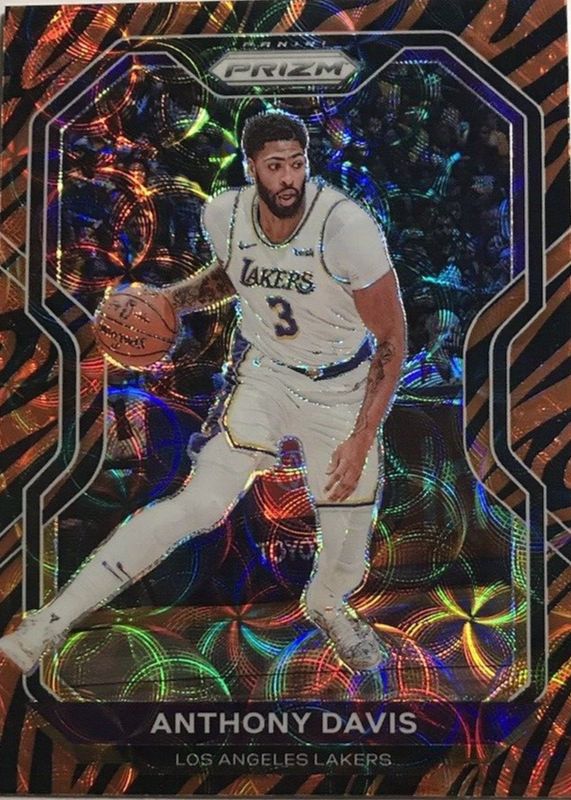 Anthony Davis 2020 Prizm #109 Choice Tiger Stripe /(SSP) RAW