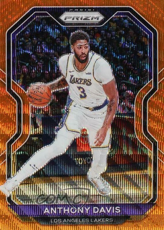 Anthony Davis 2020 Prizm #109 Orange Wave /60 RAW