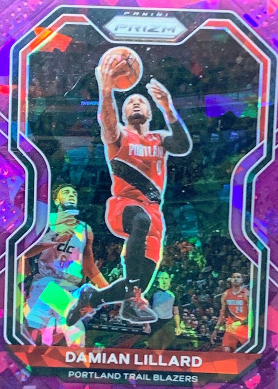 Damian Lillard 2020 Prizm #173 Purple Ice /175 RAW