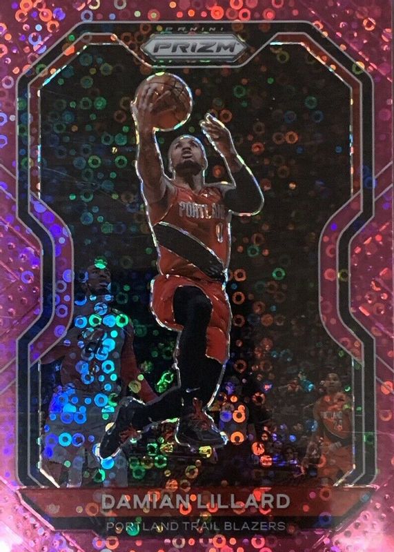 Damian Lillard 2020 Prizm #173 Fast Break Pink /50 RAW