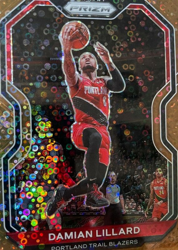 Damian Lillard 2020 Prizm #173 Fast Break Bronze /20 RAW