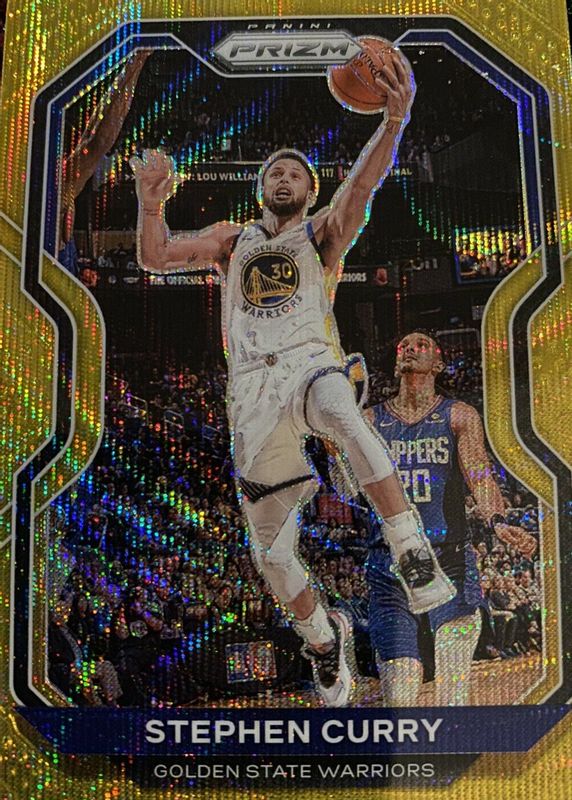 Stephen Curry 2020 Prizm #159 Tmall Gold Wave PSA 10