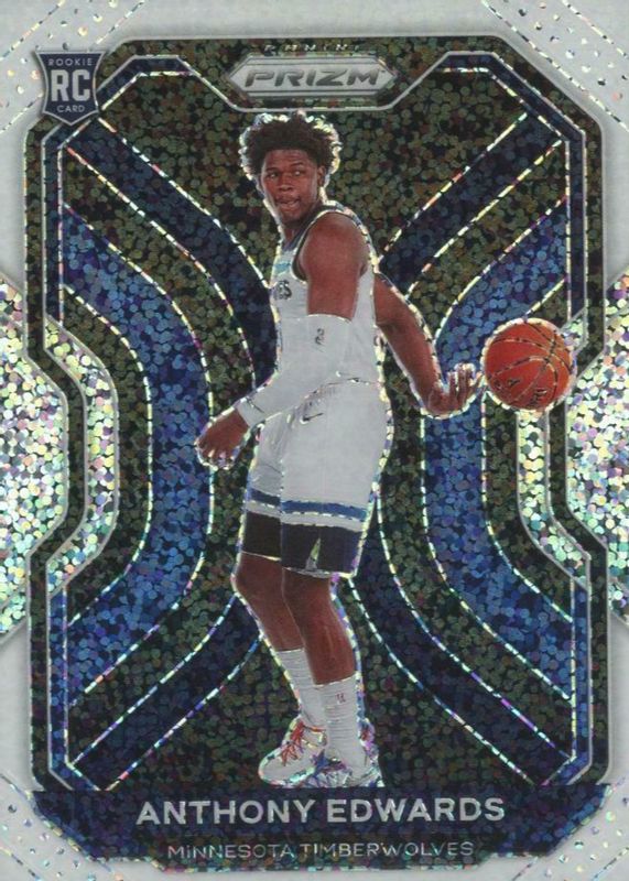 Anthony Edwards 2020 Prizm #258 White Sparkle /(SSP) Rookie PSA 10