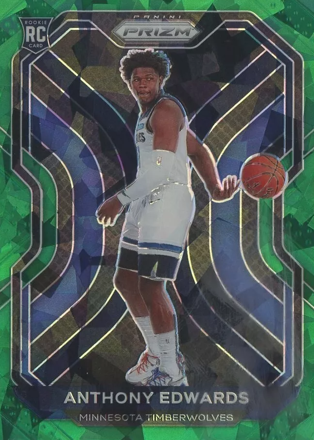 Anthony Edwards 2020 Prizm #258 Green Ice Price Guide - Sports