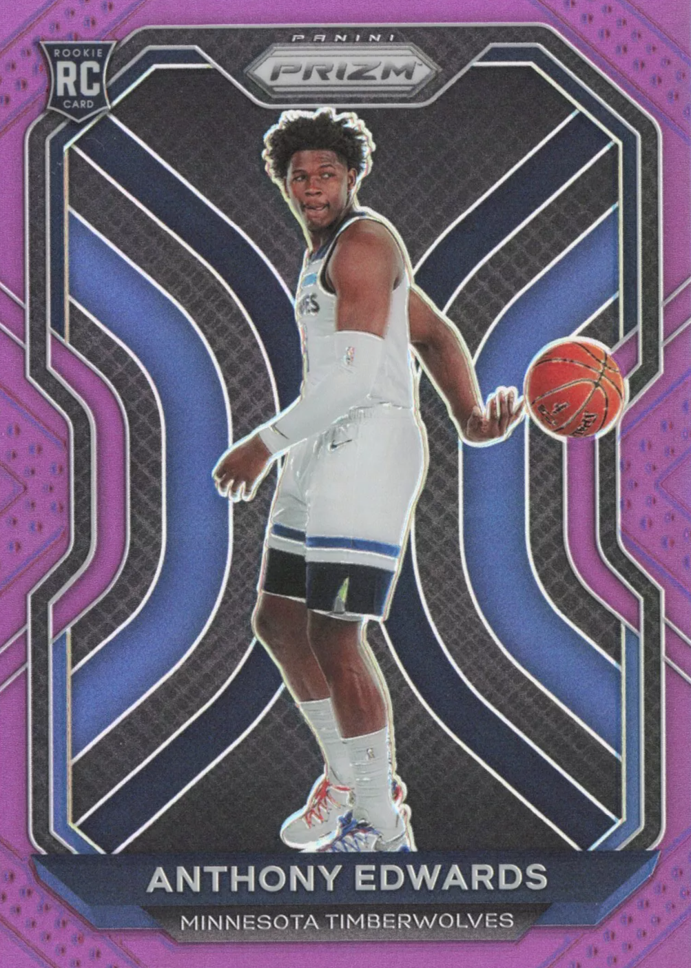 Anthony Edwards 2020 Prizm #258 Purple /99 Price Guide