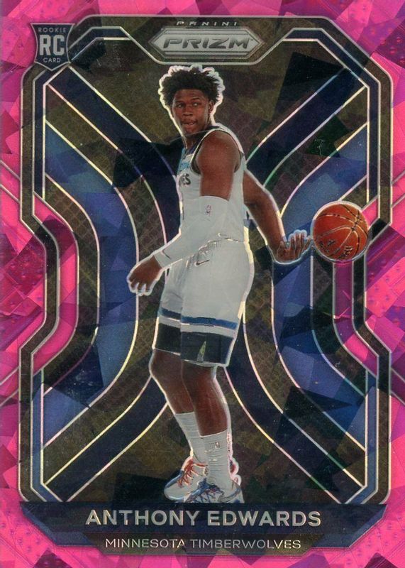 Anthony Edwards 2020 Prizm #258 Pink Ice Rookie PSA 9