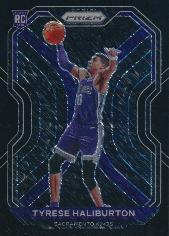 Tyrese Haliburton 2020 Prizm #262 FOTL Black Shimmer /1 Rookie BGS 10 PRISTINE