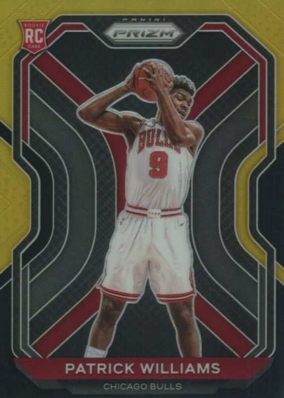 Patrick Williams 2020 Prizm #288 Black Gold /5 Rookie RAW