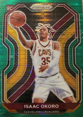 Isaac Okoro 2020 Mosaic #271 NBA Debut - Green Price Guide