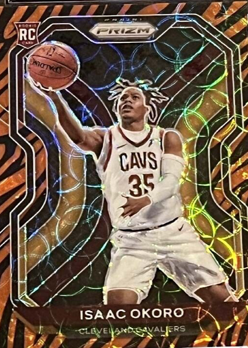 Isaac Okoro 2020 Prizm #298 Choice Tiger Stripe /(SSP) Price Guide