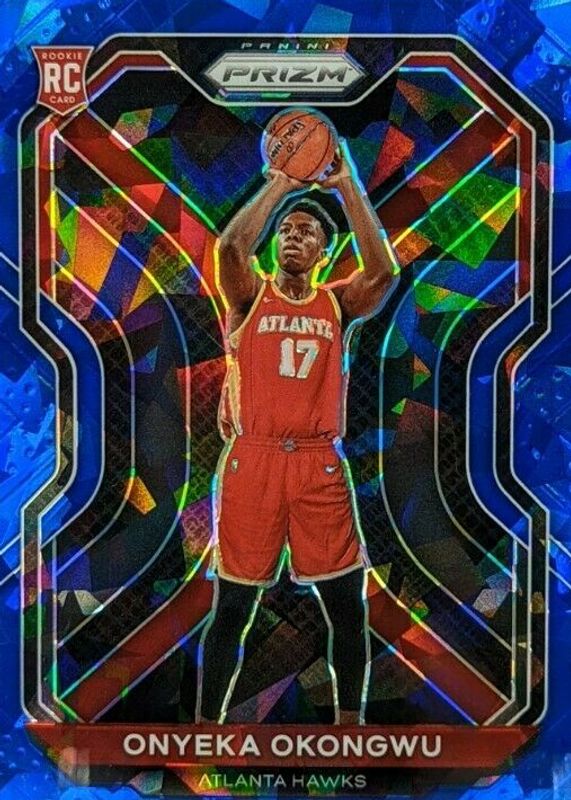 Onyeka Okongwu 2020 Prizm #260 Blue Ice /125 Rookie PSA 10