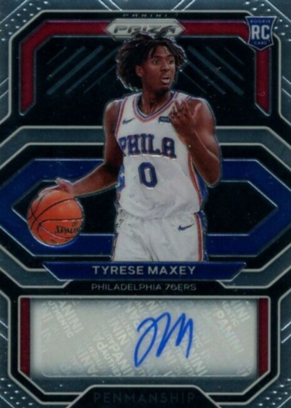 Tyrese Maxey 2020 Prizm #RP-TMX Rookie Penmanship Rookie SGC 10