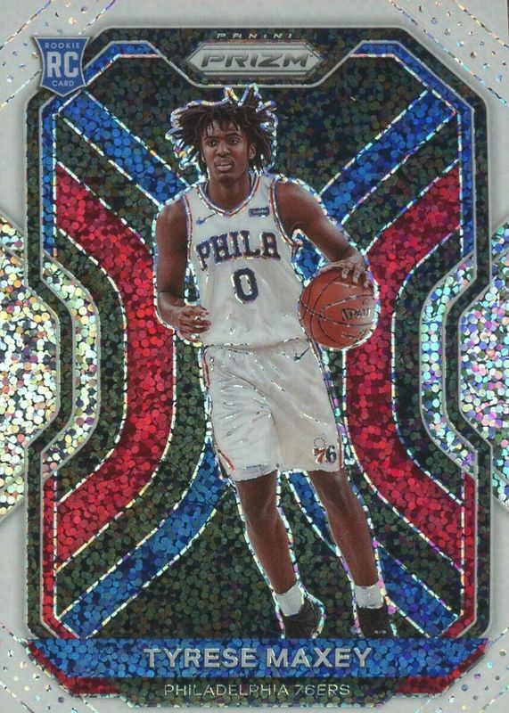 Tyrese Maxey 2020 Prizm #256 White Sparkle /(SSP) Rookie SGC 10