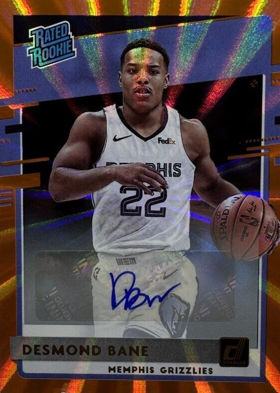 Desmond Bane 2020 Donruss #240 Rated Rookie Signatures - Holo