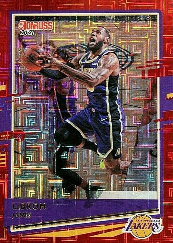 LeBron James 2020 Donruss #12 Choice Red /99 RAW