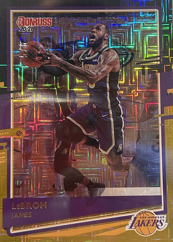 LeBron James 2020 Donruss #12 Choice Black & Gold /8 PSA 10