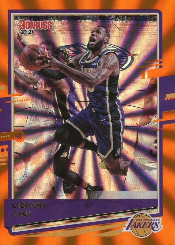 LeBron James 2020 Donruss #12 Orange Laser RAW