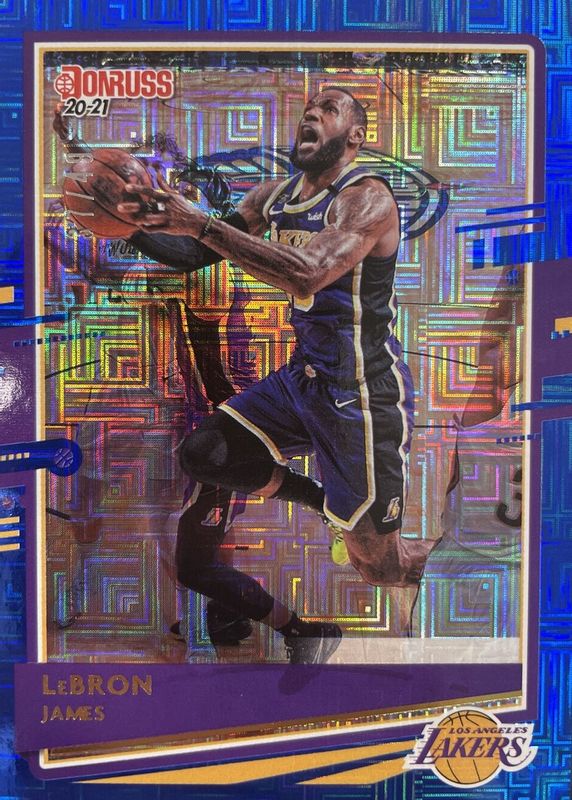 LeBron James 2020 Donruss #12 Choice Blue /49 SGC 9.5