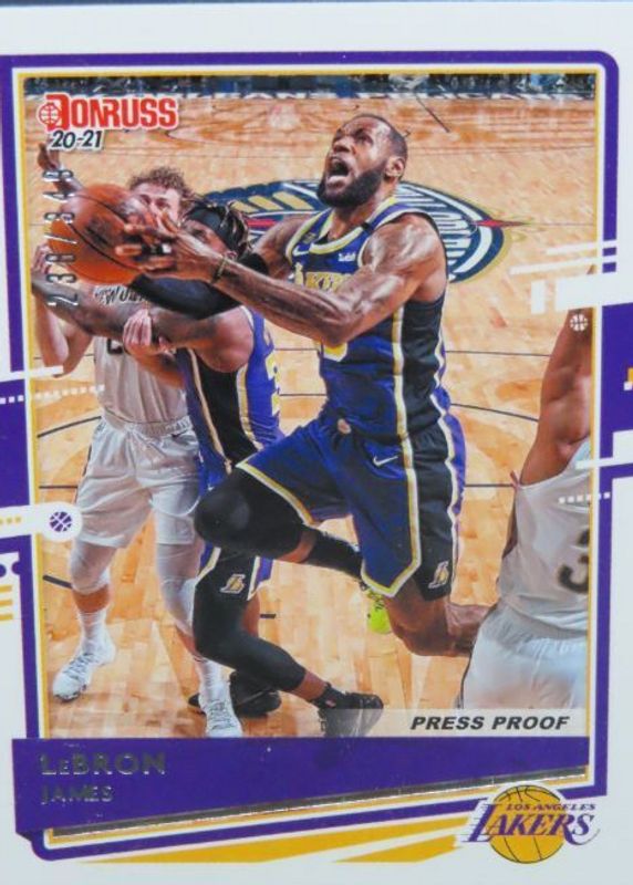 LeBron James 2020 Donruss #12 Press Proof Silver /349 SGC 9.5