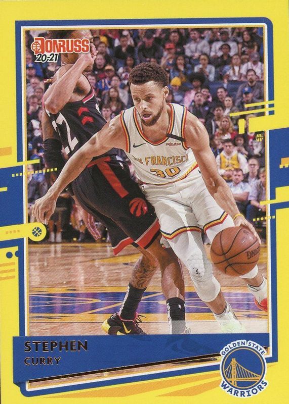 Stephen Curry 2020 Donruss #41 Yellow Flood BGS 9