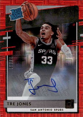 2020 Donruss #244 Rated Rookie Signatures - Choice Red /99
