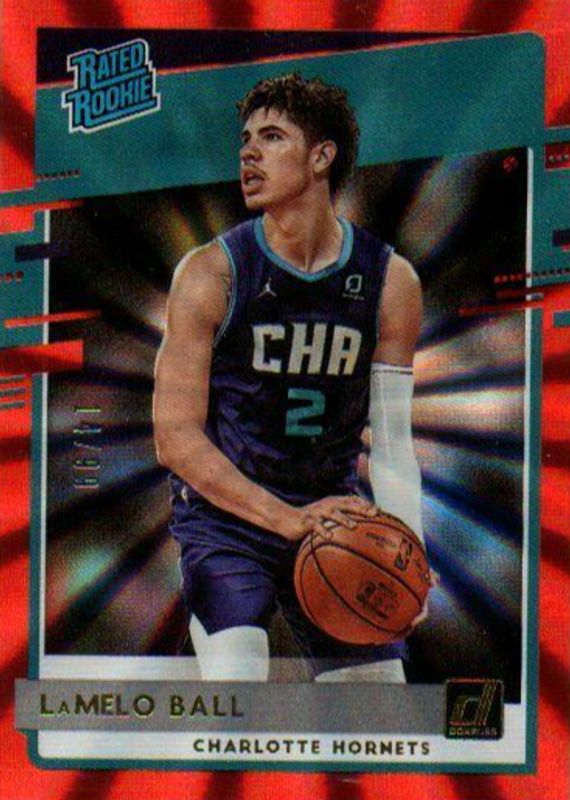 LaMelo Ball 2020 Donruss #202 Red Laser /99 Rookie RAW