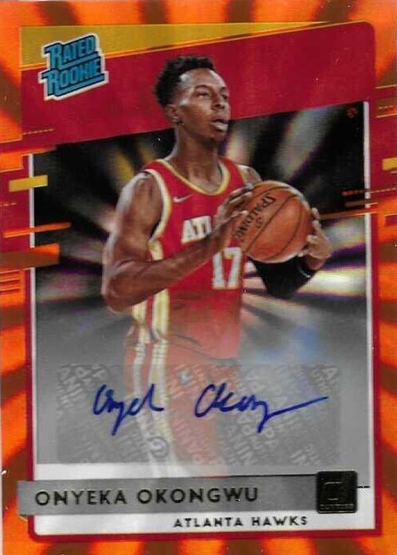 2020 Donruss #228 Rated Rookie Signatures - Holo Orange Laser