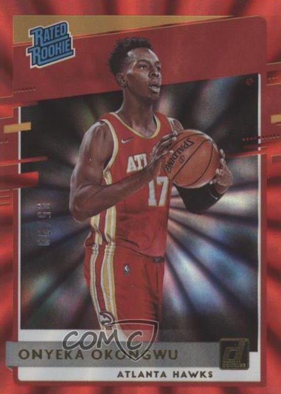 Onyeka Okongwu 2020 Donruss #228 Red Laser /99 Rookie PSA 10