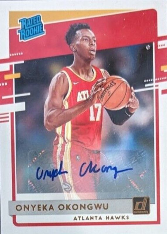 Onyeka Okongwu 2020 Donruss #228 Rated Rookie Signatures PSA 10