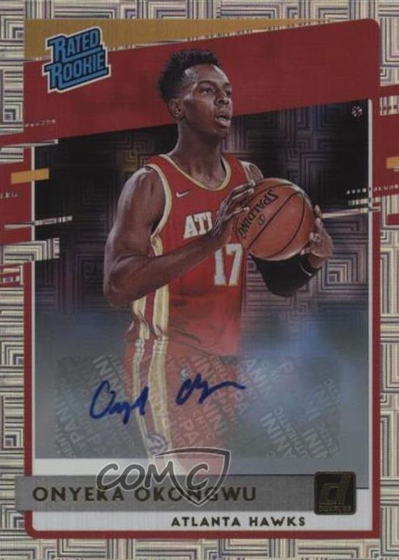 Onyeka Okongwu 2020 Donruss #228 Rated Rookie Signatures - Choice PSA 10